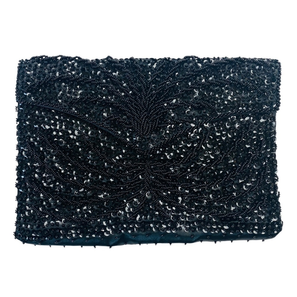 RICHERE BAG by Walborg Vintage Beaded Evening Clutch made in Hong Kong
